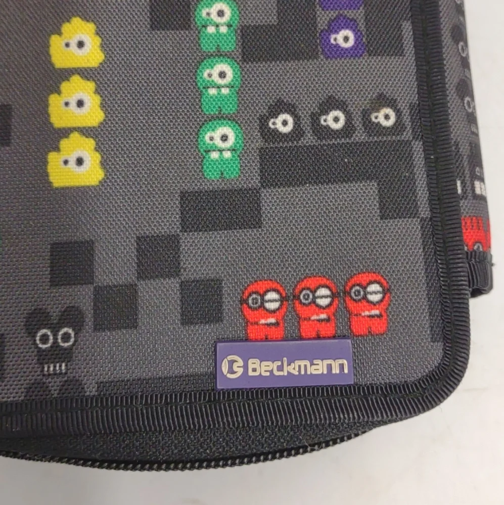 Beckman of Norway Large 3 Section Capacity Pencil Case Multi-Slot Pencil Pouch